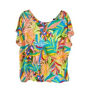 C&C California Multicolor Linen Top